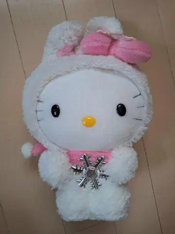 [레어] 눈 토끼 키티 봉제인형