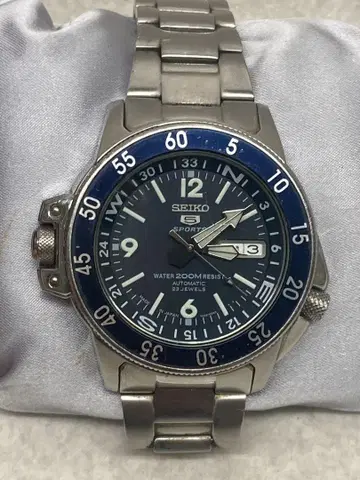 SEIKO 세이코 오토매틱 5 스포츠 블루 아틀라스 일본제 해외 모델