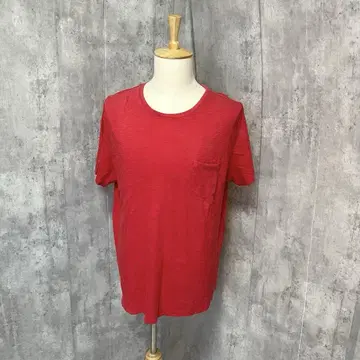 GAP 크루넥 포켓 부착 심플 무지 티셔츠 캐주얼