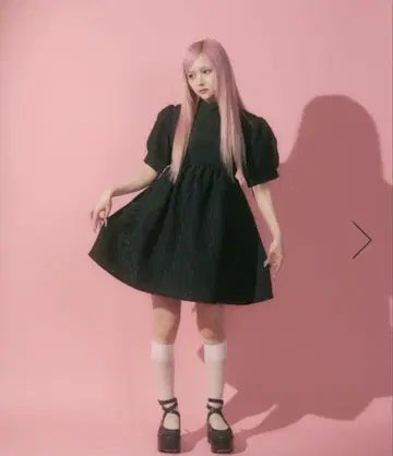 FickleBebe 리본 자카드 원피스