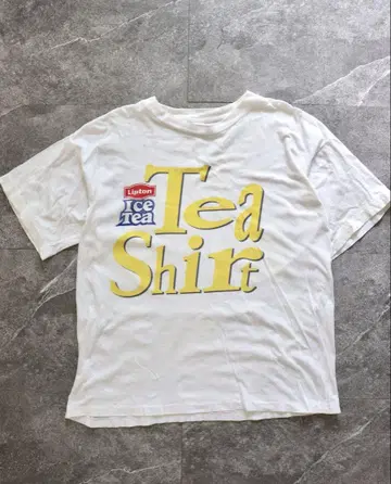 XL 90s USA 티셔츠 립톤 빈티지 구제 의류 프로모 기업