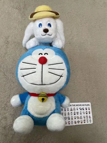도라에몽 영화 봉제 인형 40주년 새상품 후지코 후지오 기념