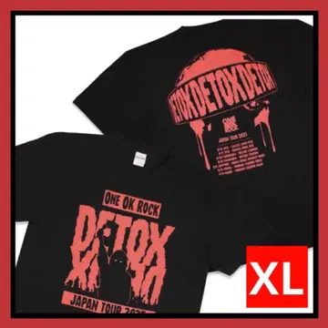 ONE OK ROCK 2025 DETOX JAPAN 티셔츠 빨간색 블랙