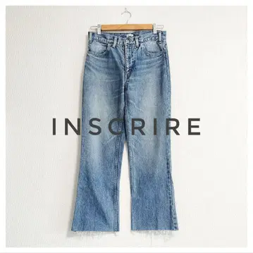 새상품급 INSCRIRE 002 Flare Denim 컷오프 인디고
