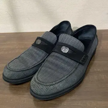 JIMMY CHOO 코인 로퍼 스웨이드 사이즈 42