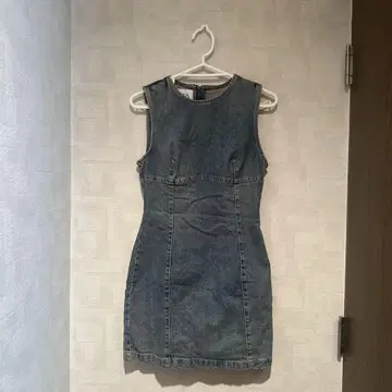 ZARA 슬리브리스 데님 미니 원피스 S