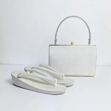 일본 의상 조리 백 세트 포멀 오비 원단 실버 L 사이즈 wsale