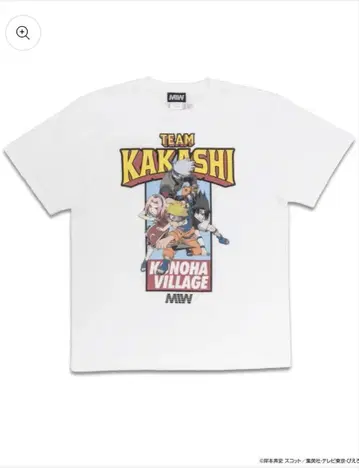 MIW NARUTO 나루토 카카시반 티셔츠 화이트 L