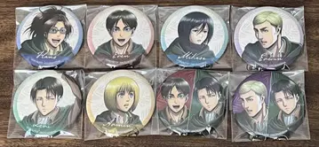 진격의 거인 x 도부 동물공원 캔뱃지 8개 세트