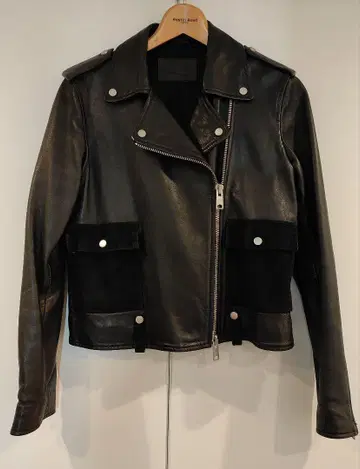 [ ALLSAINTS ] 블랙 가죽 더블 라이더 재킷