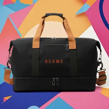 BEAMS 보스턴백 블랙 대용량