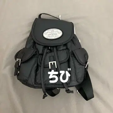 LOTSYOU 블랙 럭색 백팩
