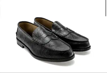 KENFORD EMBOSSED LOAFERS / BLACK PAISLEY
