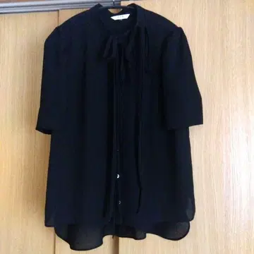 SHE Tokyo 시 Tokyo Aloma 블랙 블라우스