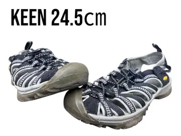 KEEN 아웃도어 샌들 블랙/그레이 24.5cm