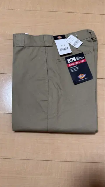 Dickies 874 Original Fit 베이지 팬츠 30인치
