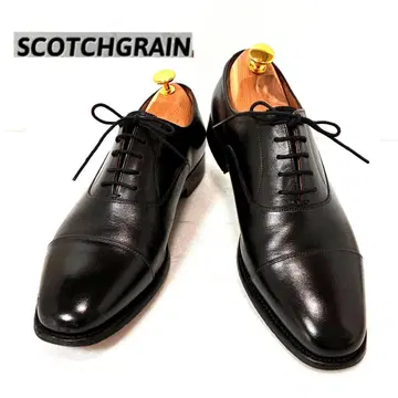 SCOTCH GRAIN 스카치그레인 블랙 스트레이트 팁 25.5cm
