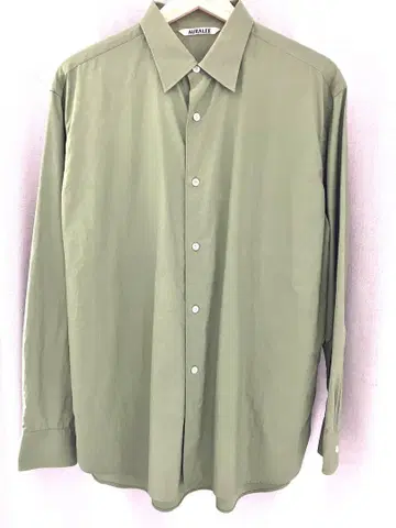 AURALEE WASHED FINX TWILL SHIRT