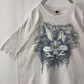 할리데이비슨 T셔츠 코요테 XL 화이트 루니툰