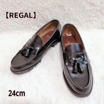 REGAL 리갈 태슬 로퍼 가죽 신발 24cm EE 블랙