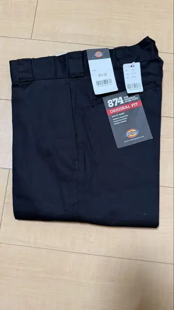 Dickies 874 Original Fit 블랙 워크 팬츠 30-30