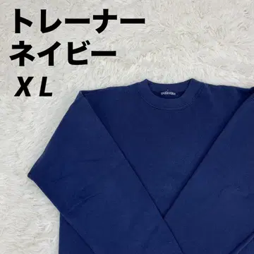 네이비 크루넥 맨투맨 남녀 공용 X L