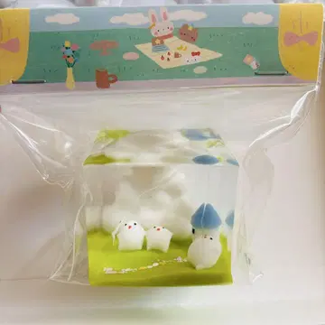 클리어 계열 스퀴즈 투명 상자정원 구름  taba squishy