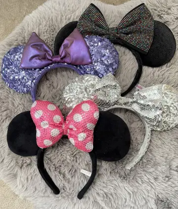 Disney 컬러풀 머리띠 4개 세트