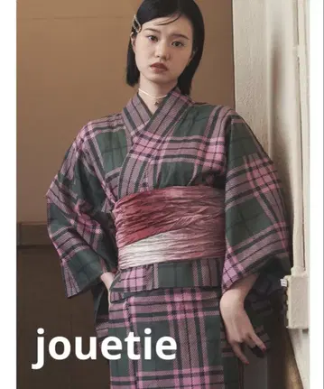 [ jouetie 오리지널 ] 타탄 체크 세퍼레이트 유카타 세트