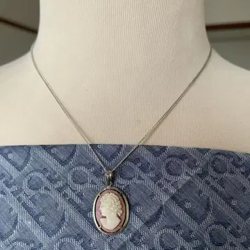 실버 카메오 목걸이