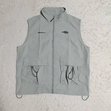 9090 Big Pocket Nylon Vest 그레이