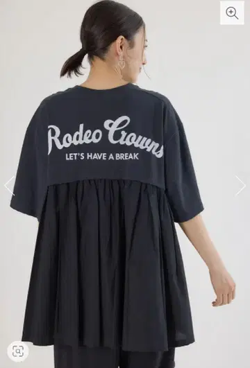 로데오 크라운 백 개더 도킹 티셔츠