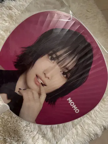 MOMO 팬용 부채 핑크
