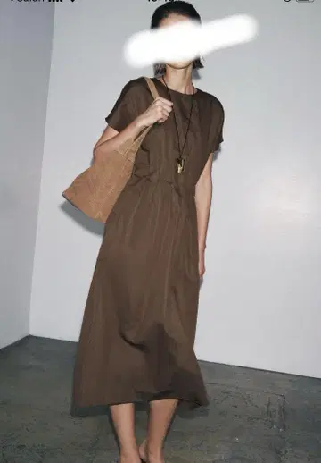 ZARA 플리츠 미디 원피스 ZW 컬렉션 XS 사이즈