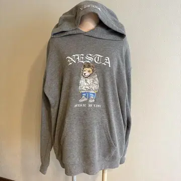 [네스타 브랜드] NESTA BRAND 네스타 라이온 총 자수 후드티