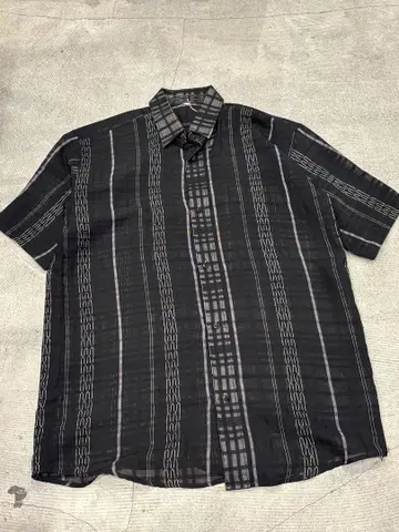 unknown 90s~ sheer check pattern shirt