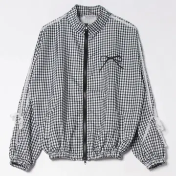 WEGO 깅엄 체크 자켓
