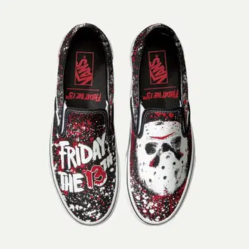 구하기 어려움 VANS 호러 13일의 금요일 슬립온 28cm