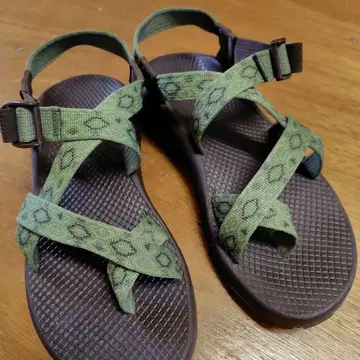 Chaco 아웃도어 샌들 녹색 x 갈색 여성용