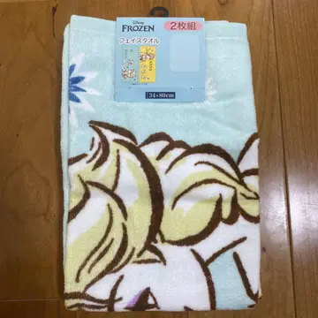 [미사용 새상품] 아나 엘사 페이스 타월 치하루 씨 시마무라 겨울왕국