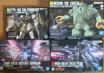 HG 1/144 건담 프라모델 묶음 판매 4개 세트