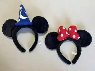 미키 미니 귀 머리띠 세트