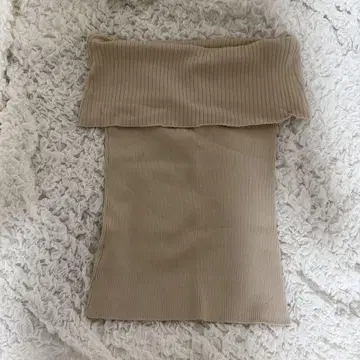 FRAY I.D 베이지 리브 니트