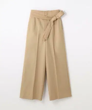 Ballsey 칼리지 플란넬 벨티드 와이드 팬츠