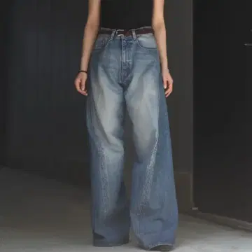 [nvrfrgt] 3D Twisted 와이드 레그 진