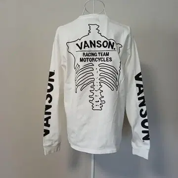 VANSON 스켈레톤 디자인 긴팔 티셔츠