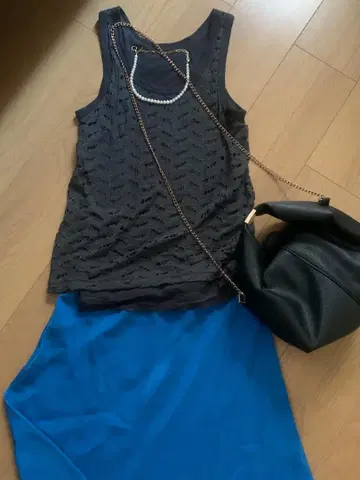TODAYFUL 비침 레이스 짜임 슬리브리스 상의