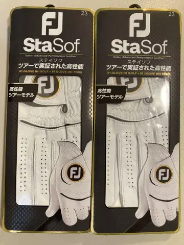 골프 그로브 2매 세트 풋조이 스테이소프 왼손 장착 23cm