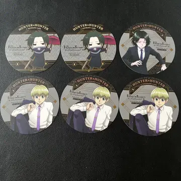 HUNTER x HUNTER 애니메이트 카페 코스터 6점 세트