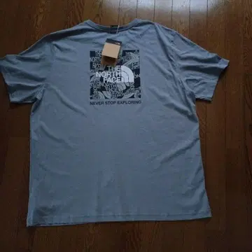 THE NORTH FACE 그레이블루 티셔츠 XXL